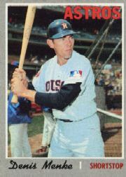 1970 Topps Baseball Cards      155     Denis Menke